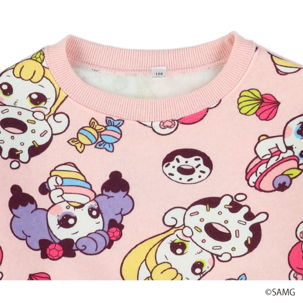 キャッチ ティニピン ハチュピン トレーナー 120 130 試着のみキラキラキャッチ！ティニピン トレーナー スウェット 裏