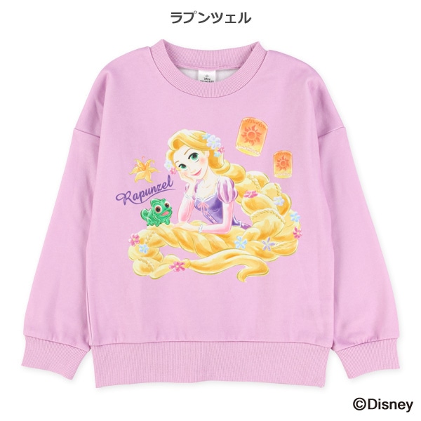 裏起毛トレーナー（ディズニープリンセス）