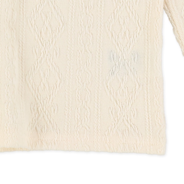 ジャガードハイネック長袖Tシャツ