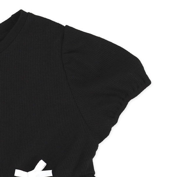 テレコ切り替えリボンフレンチTシャツ