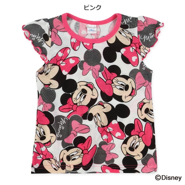 総柄フレンチTシャツ（ミニーマウス）