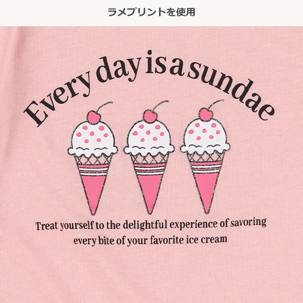 肩開きアイスフレンチTシャツ