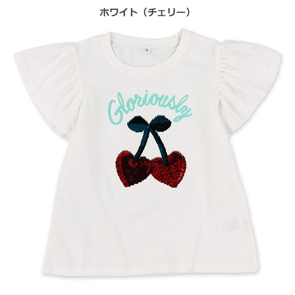 AラインスパンコールフレンチTシャツ