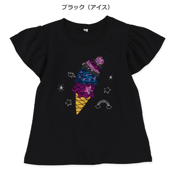 AラインスパンコールフレンチTシャツ
