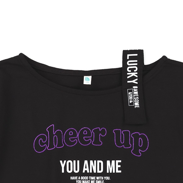 ワンショル英字ロゴフレンチTシャツ
