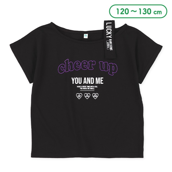 ワンショル英字ロゴフレンチTシャツ
