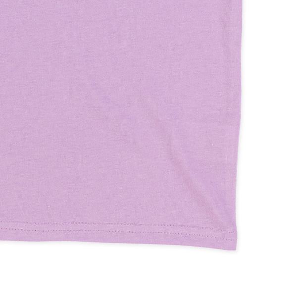 タンクトップレイヤー風肩開きTシャツ