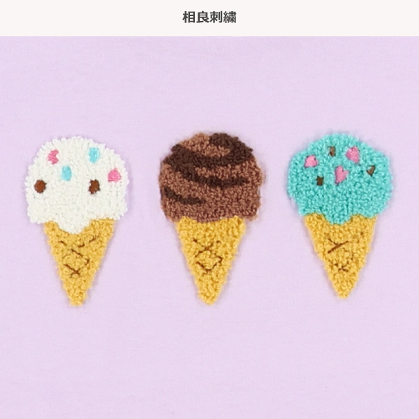 相良刺繍クリームソーダ・ユニコーン・アイス・フレンチTシャツ