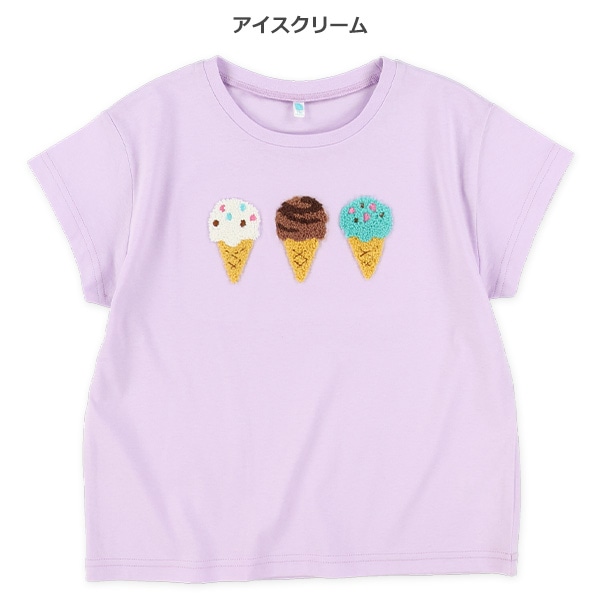 相良刺繍クリームソーダ・ユニコーン・アイス・フレンチTシャツ