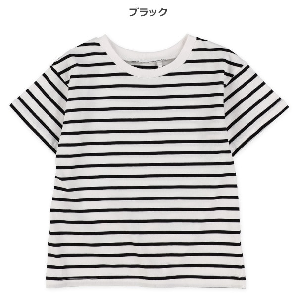 天竺先染めボーダー半袖Tシャツ