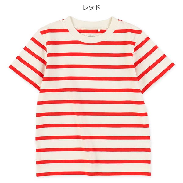 シングルボーダー半袖Tシャツ