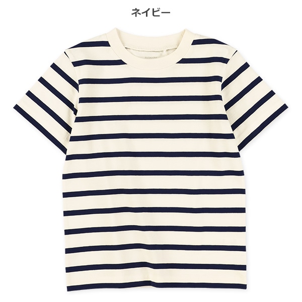 シングルボーダー半袖Tシャツ