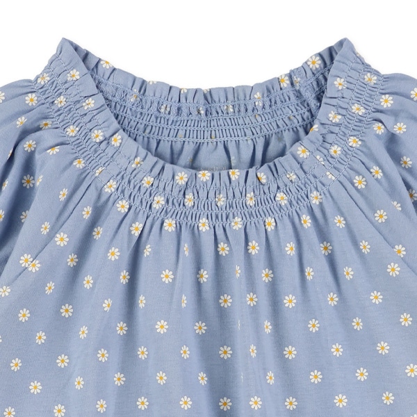 小花総柄スモック半袖Tシャツ