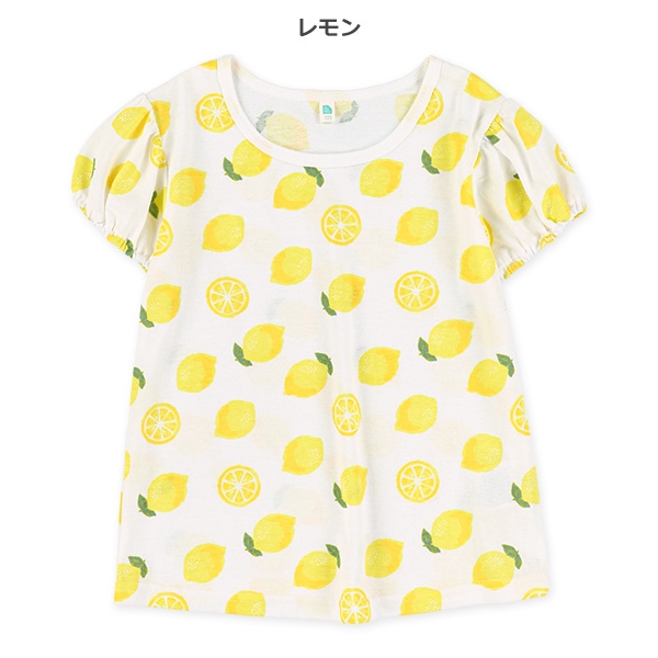 レモン・いちご総柄半袖Tシャツ