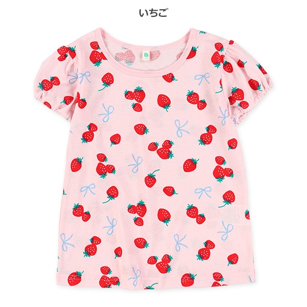 レモン・いちご総柄半袖Tシャツ