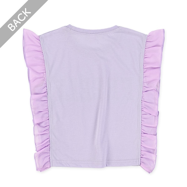 ラメ発泡シフォンフレンチTシャツ