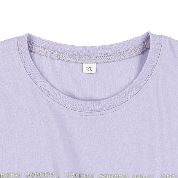 ラメ発泡シフォンフレンチTシャツ