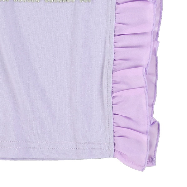 ラメ発泡シフォンフレンチTシャツ