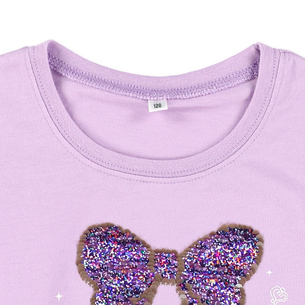 スパンコールフレンチTシャツ