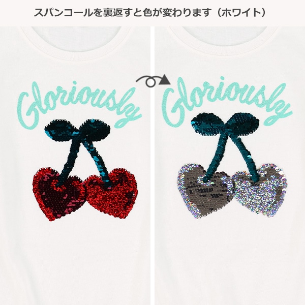 AラインスパンコールフレンチTシャツ