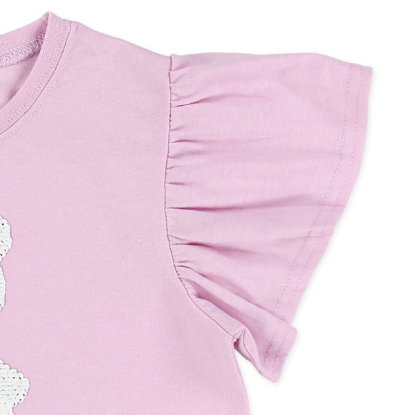 AラインスパンコールフレンチTシャツ