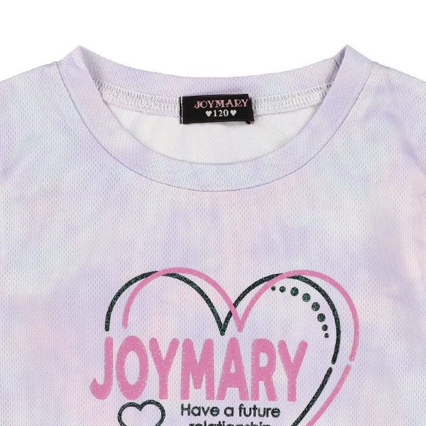 タイダイ風メッシュ肩あき半袖Tシャツ