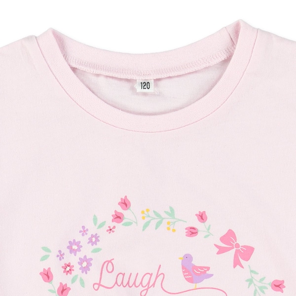 メルヘン花フリルフレンチTシャツ