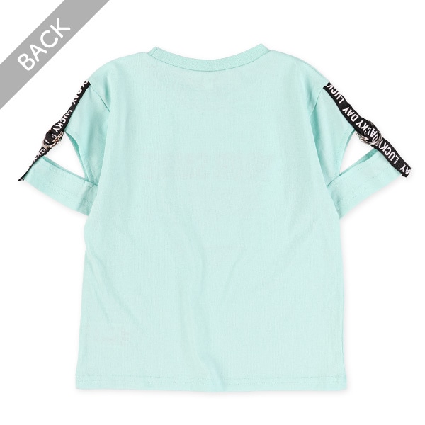 肩テープスリット半袖Tシャツ