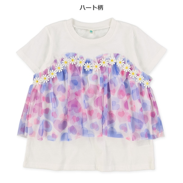 カラーチュールビスチェ半袖Ｔシャツ