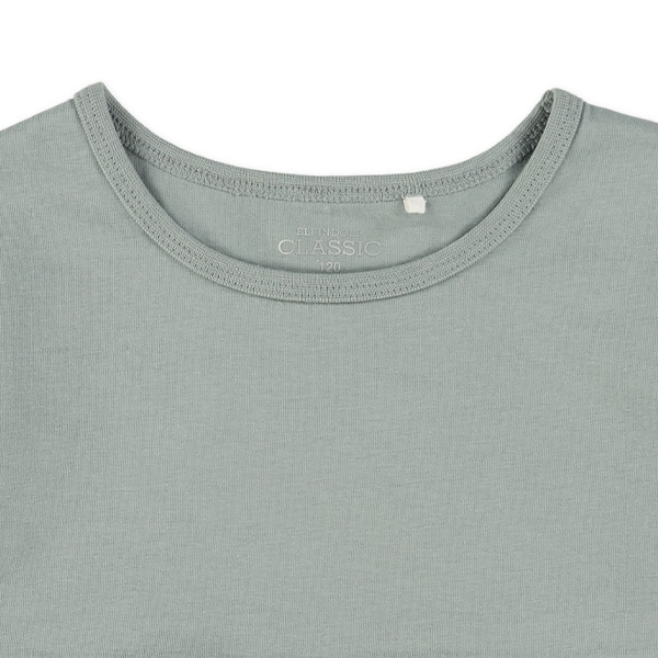 無地プリーツ切り替え半袖Tシャツ