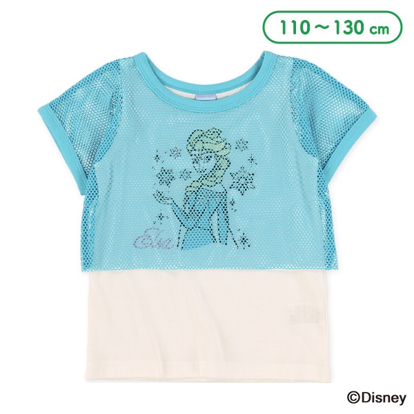 フェイクアンサンブルロゴ半袖Tシャツ（アナと雪の女王）