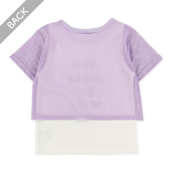 メッシュロゴセット風半袖Tシャツ