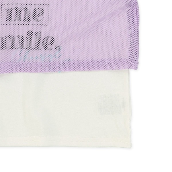 メッシュロゴセット風半袖Tシャツ