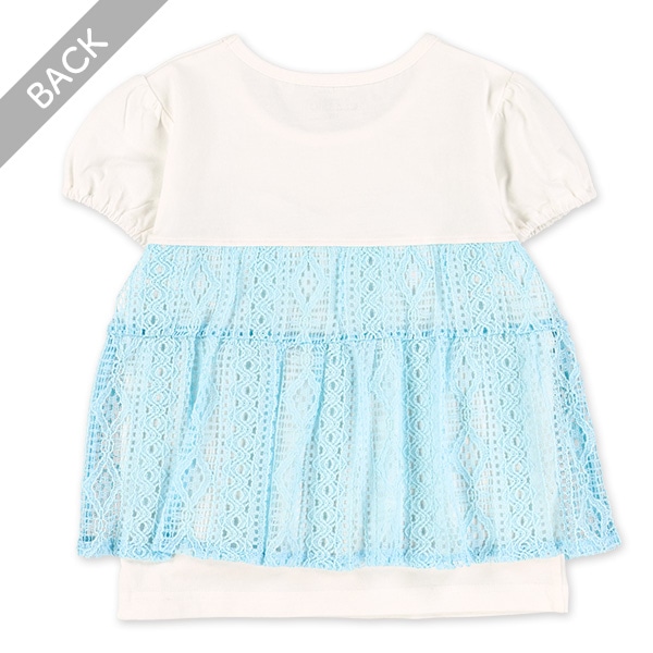 レースビスチェ風半袖Tシャツ