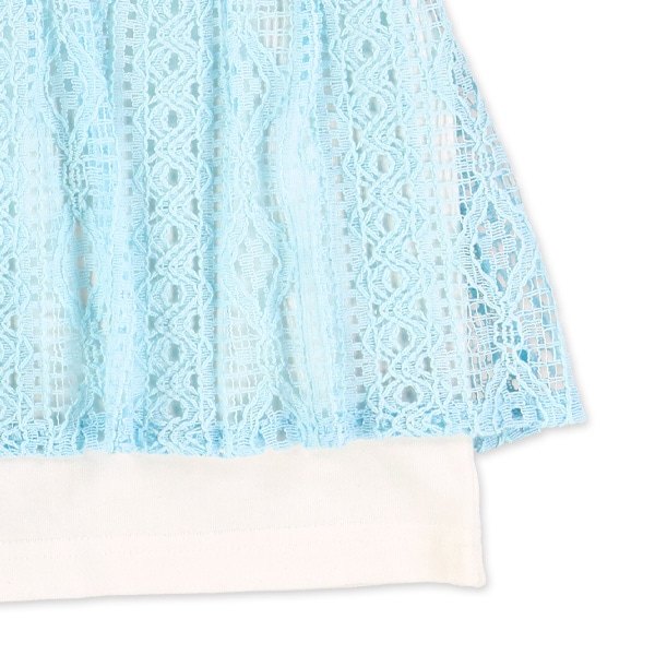 レースビスチェ風半袖Tシャツ