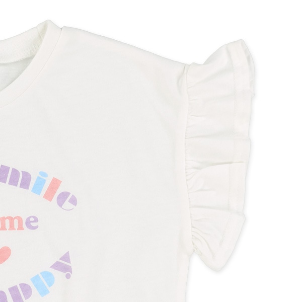 キャミビスチェ&袖フリルTシャツセット