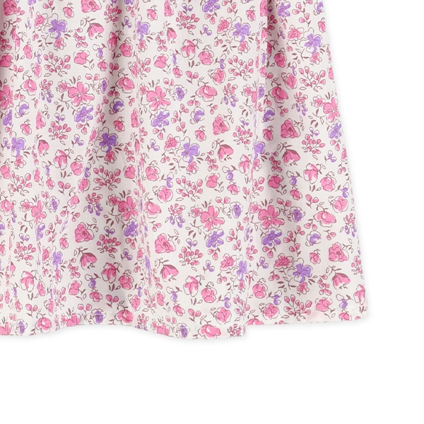 花柄キャミレイヤード風半袖Tシャツ