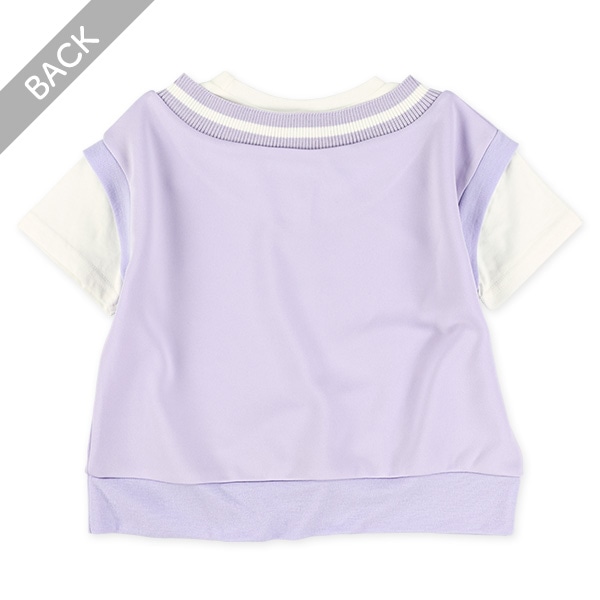 ロゴベストレイヤード風半袖Tシャツ