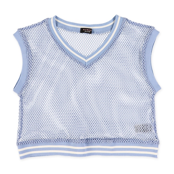 ラインリブメッシュベスト&半袖Tシャツセット