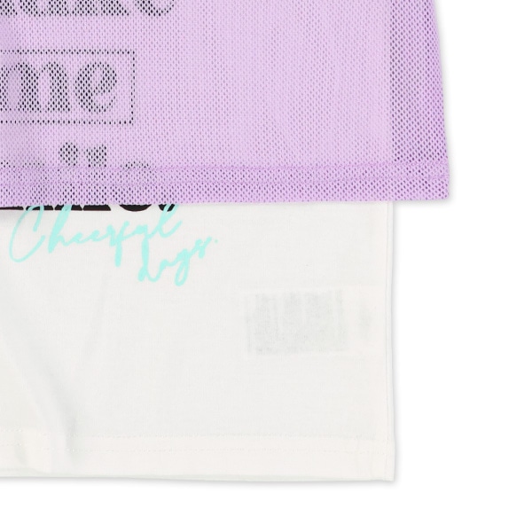 メッシュロゴセット風半袖Tシャツ