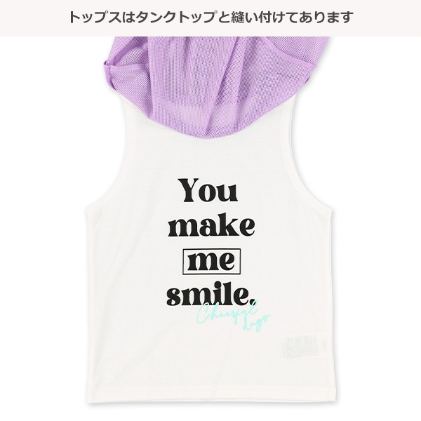 メッシュロゴセット風半袖Tシャツ