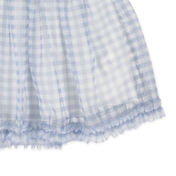 ギンガムチュールレイヤード風フレンチトップス