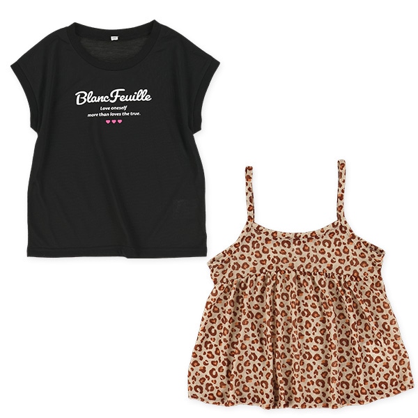 シアーキャミソール&フレンチＴシャツセット