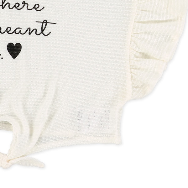 タンクトップ&裾結び半袖トップスセット