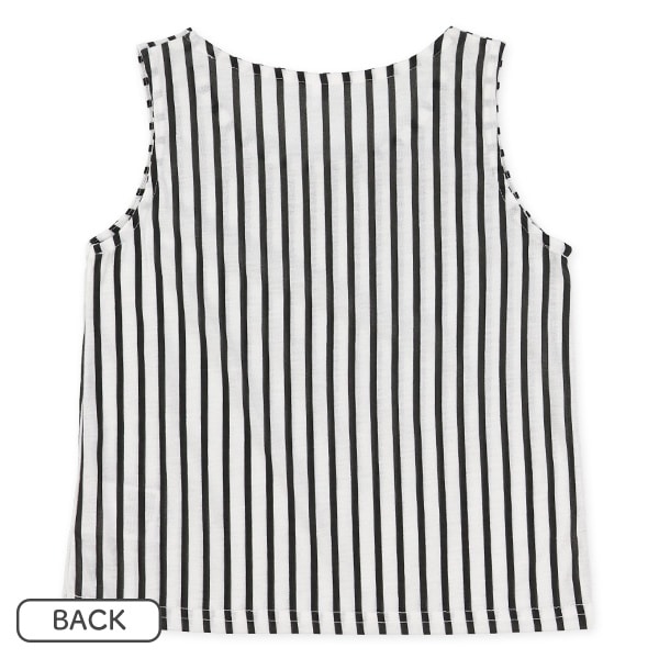 タンクトップ&裾結び半袖トップスセット