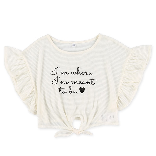 タンクトップ&裾結び半袖トップスセット