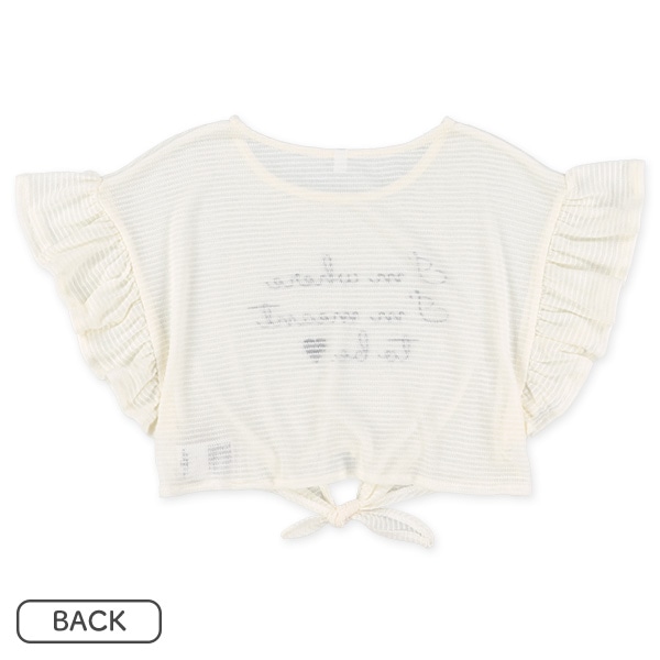 タンクトップ&裾結び半袖トップスセット