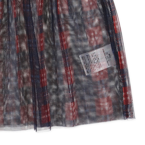 チェックチュールキャミ&半袖Tシャツセット