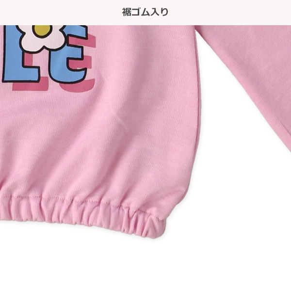 ミニ裏毛花ロゴBPトレーナー