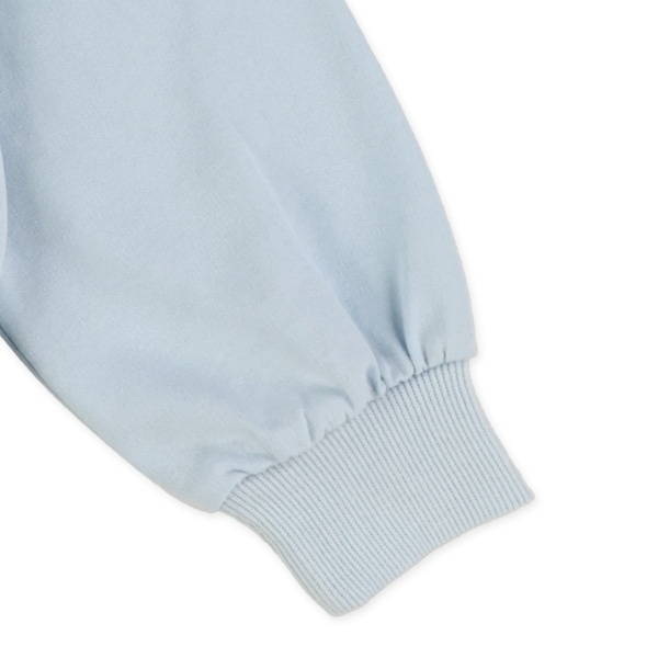 ミニ裏毛ハートロゴ箔プリント薄手トレーナー